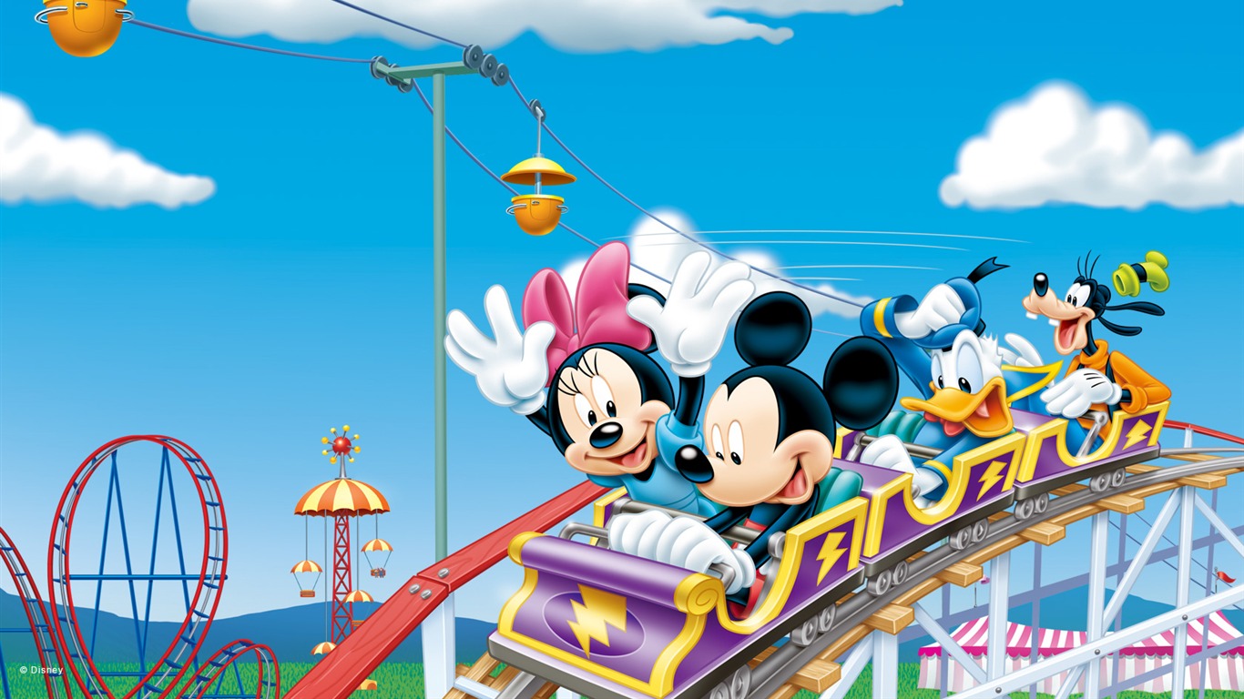 Disney bande dessinée Mickey Fond d'écran (4) #3 - 1366x768