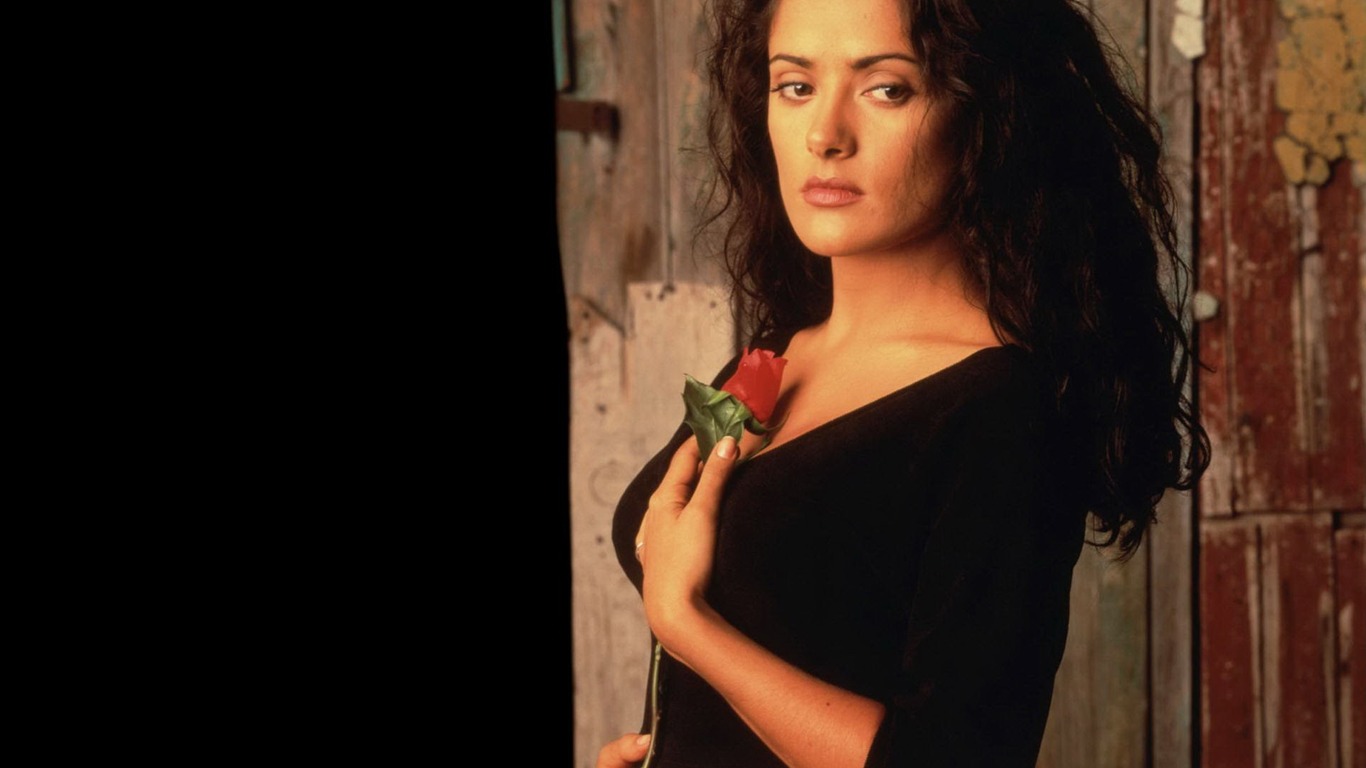 Salma Hayek krásnou tapetu (2) #25 - 1366x768