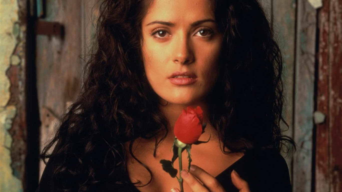 Salma Hayek hermoso fondo de pantalla (2) #26 - 1366x768