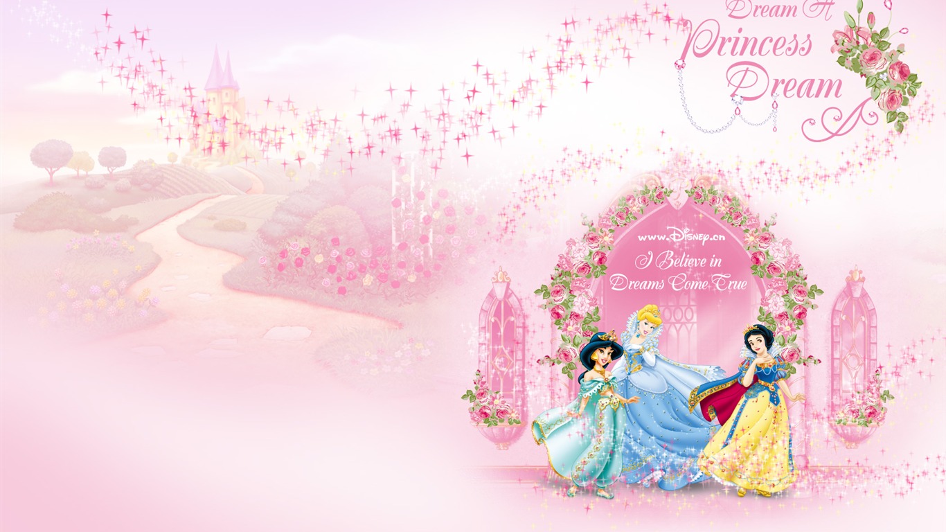 Princess Disney-Zeichentrickfilm Tapete (1) #2 - 1366x768