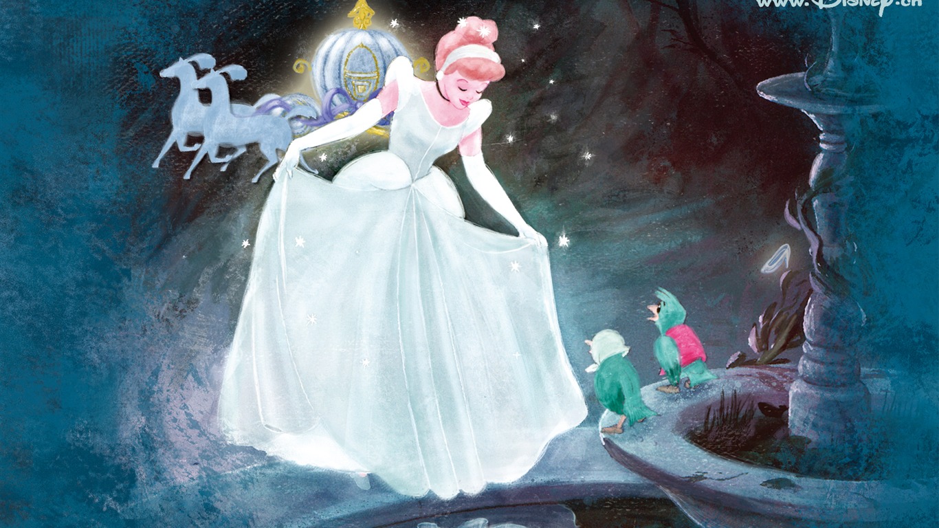 Princezna Disney karikatury tapety (1) #4 - 1366x768