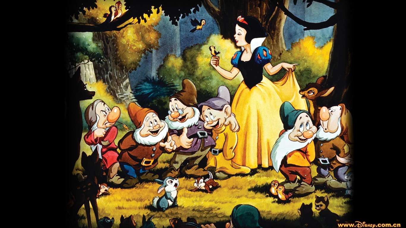 Princezna Disney karikatury tapety (1) #5 - 1366x768