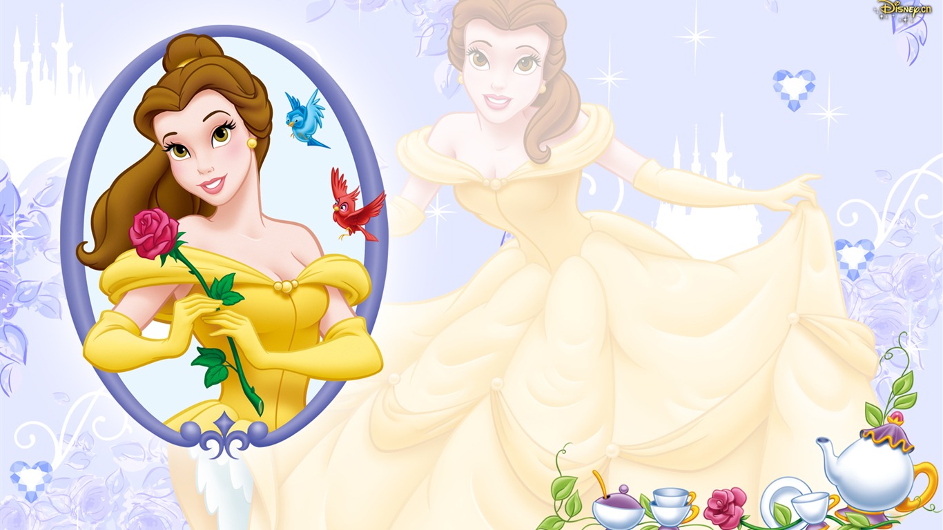 Princezna Disney karikatury tapety (1) #9 - 1366x768