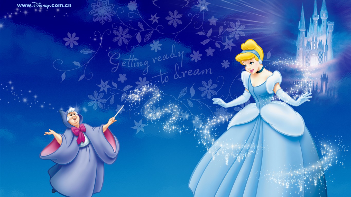 Princess Disney cartoon wallpaper (2) #2 - 1366x768