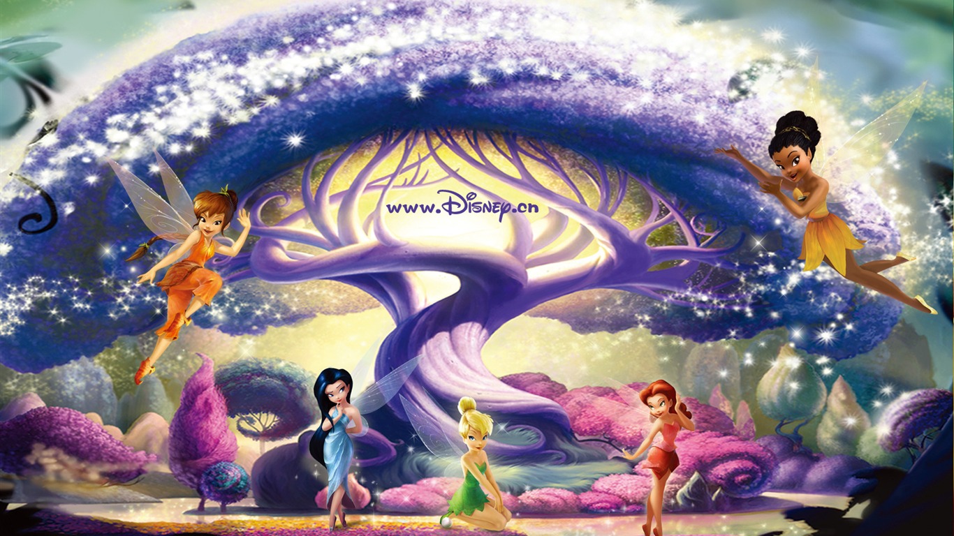 Princezna Disney karikatury tapety (2) #3 - 1366x768