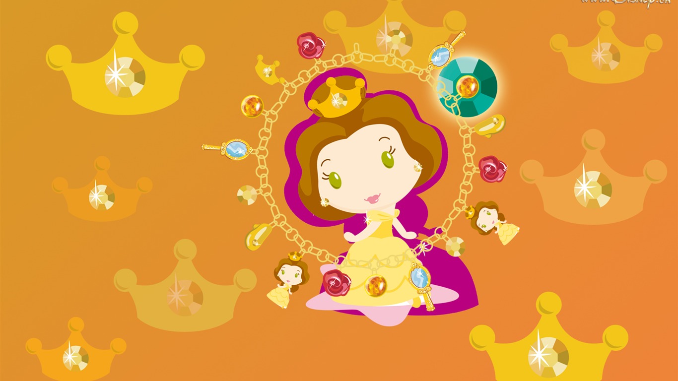 Princess Disney cartoon wallpaper (2) #12 - 1366x768