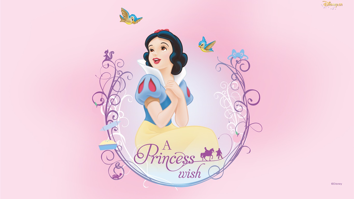 Princezna Disney karikatury tapety (2) #17 - 1366x768