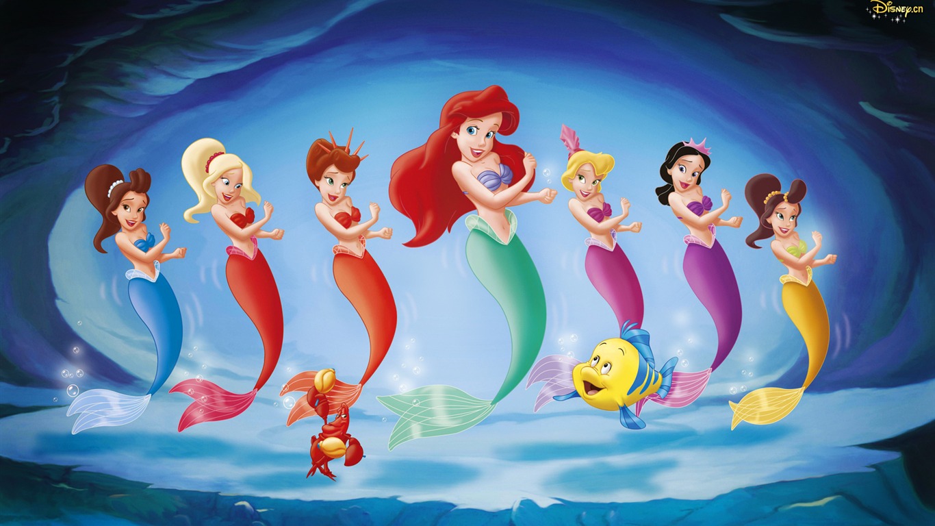 Princess Disney cartoon wallpaper (2) #18 - 1366x768