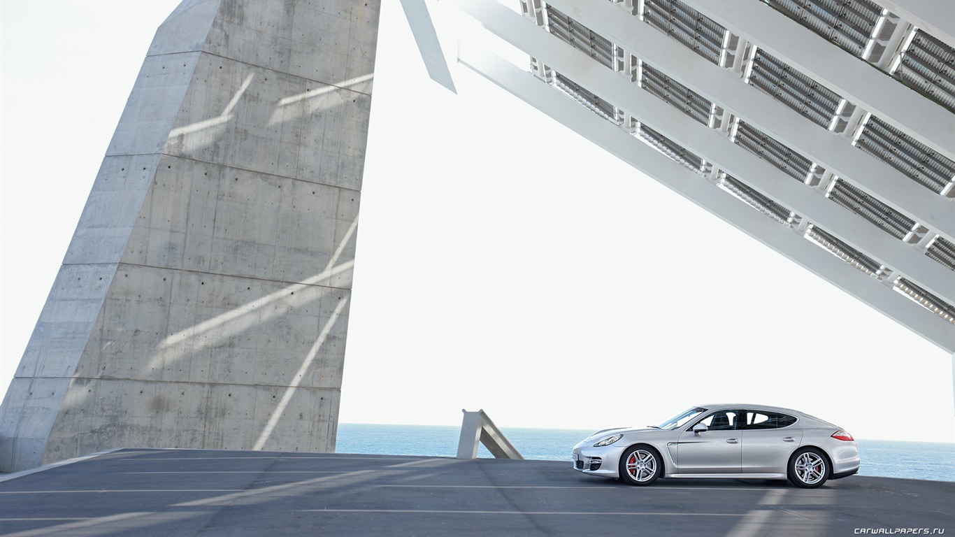 포르쉐 Panamera 터보 - 2009의 HD 벽지 #37 - 1366x768