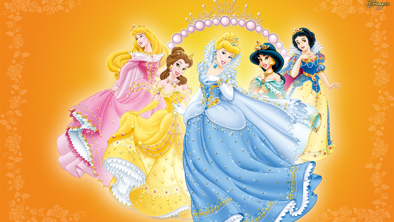 Princezna Disney karikatury tapety (3) #17 - 1366x768