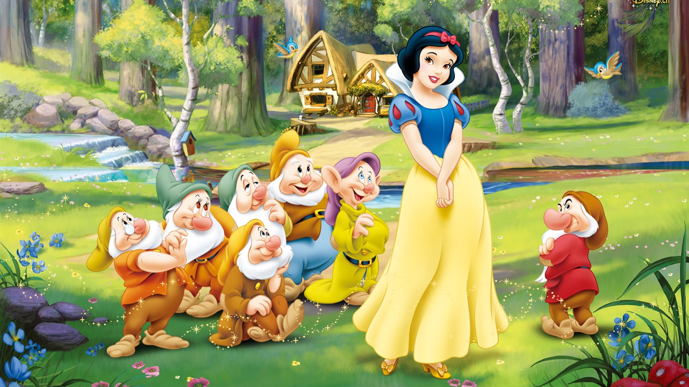 Princesa Disney de dibujos animados fondos de escritorio (4) #1 - 1366x768