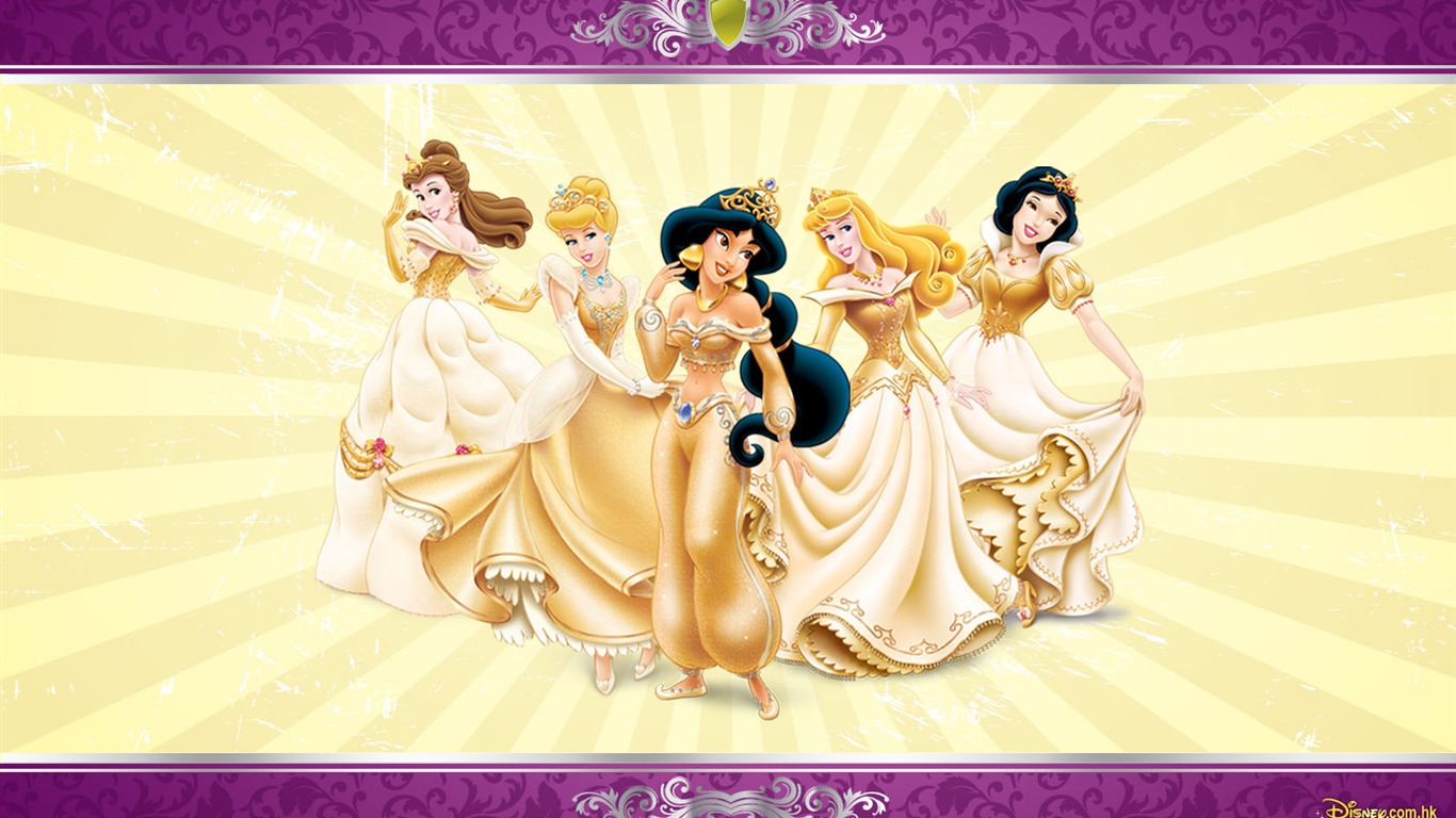 Princezna Disney karikatury tapety (4) #8 - 1366x768