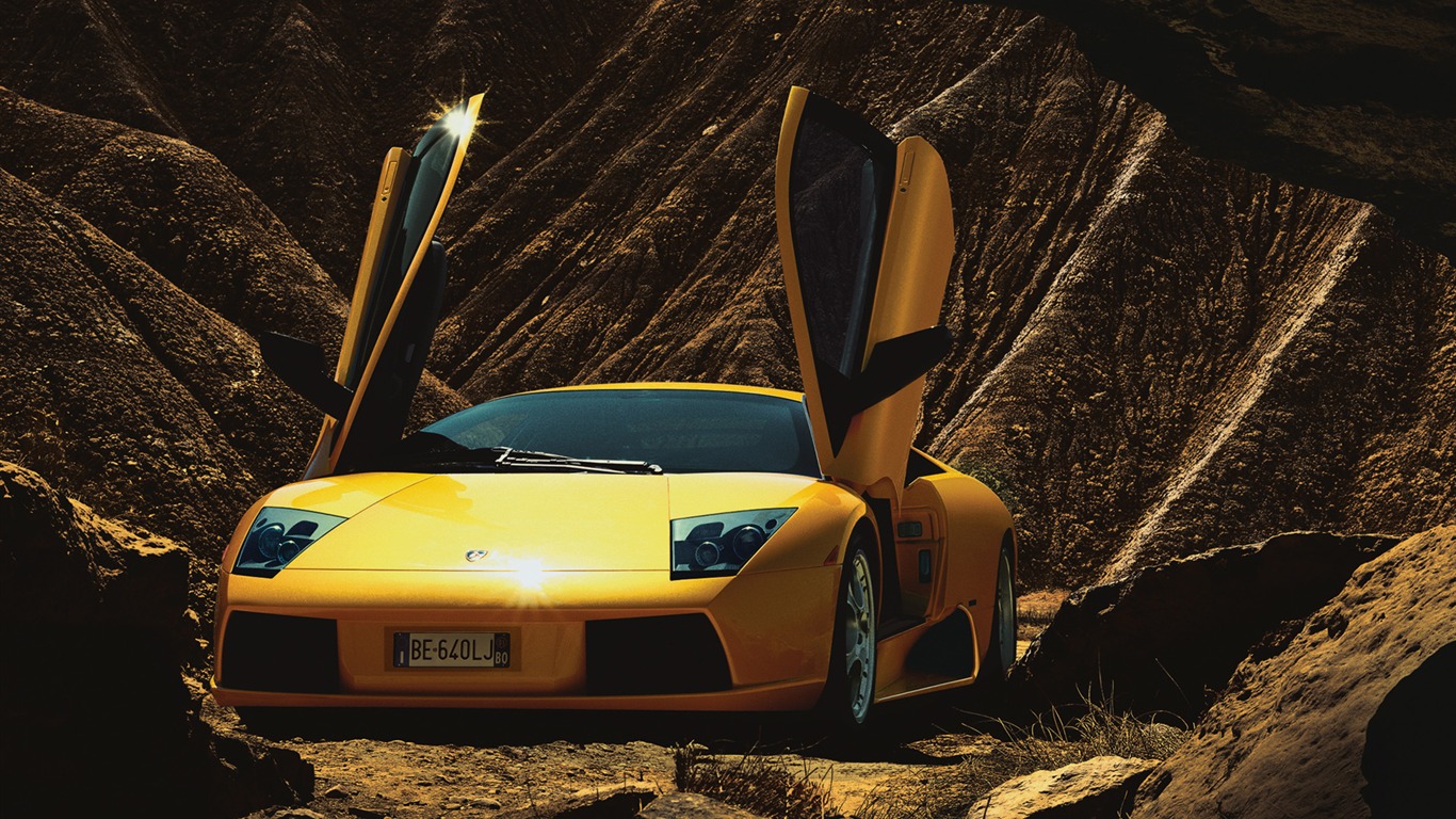 Lamborghini Murcielago - 2001 兰博基尼(一)5 - 1366x768