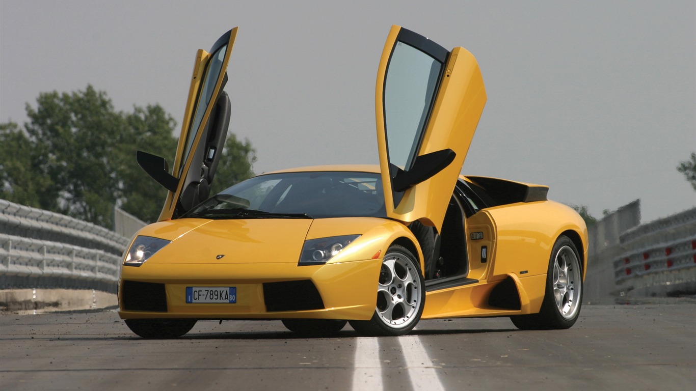 Lamborghini Murcielago - 2001 HD tapetu (2) #12 - 1366x768