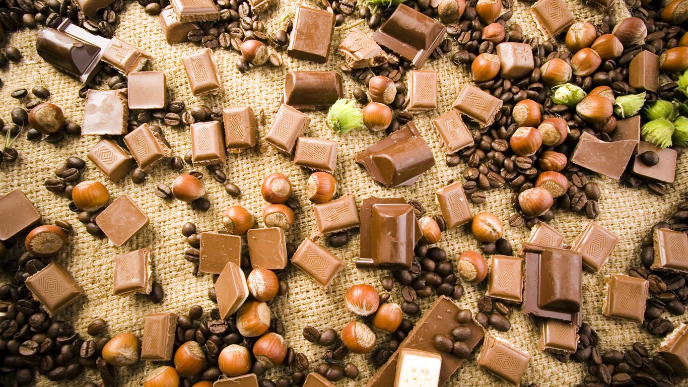 Chocolate plano de fondo (1) #3 - 1366x768
