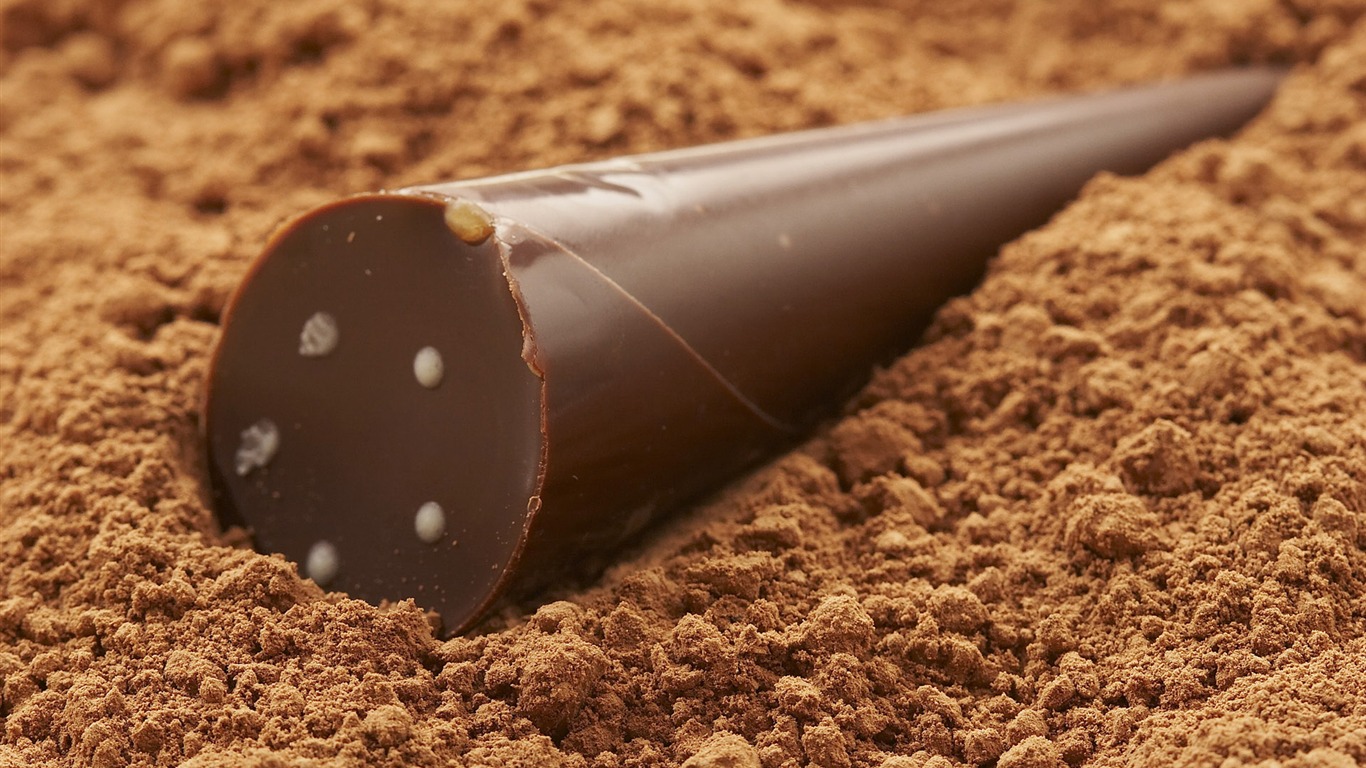 Chocolate close-up wallpaper (1) #11 - 1366x768