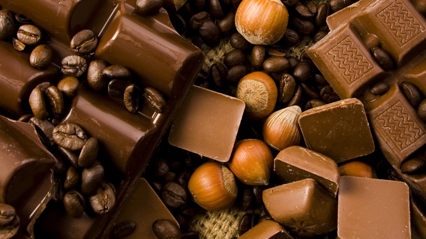 Chocolate close-up wallpaper (1) #20 - 1366x768