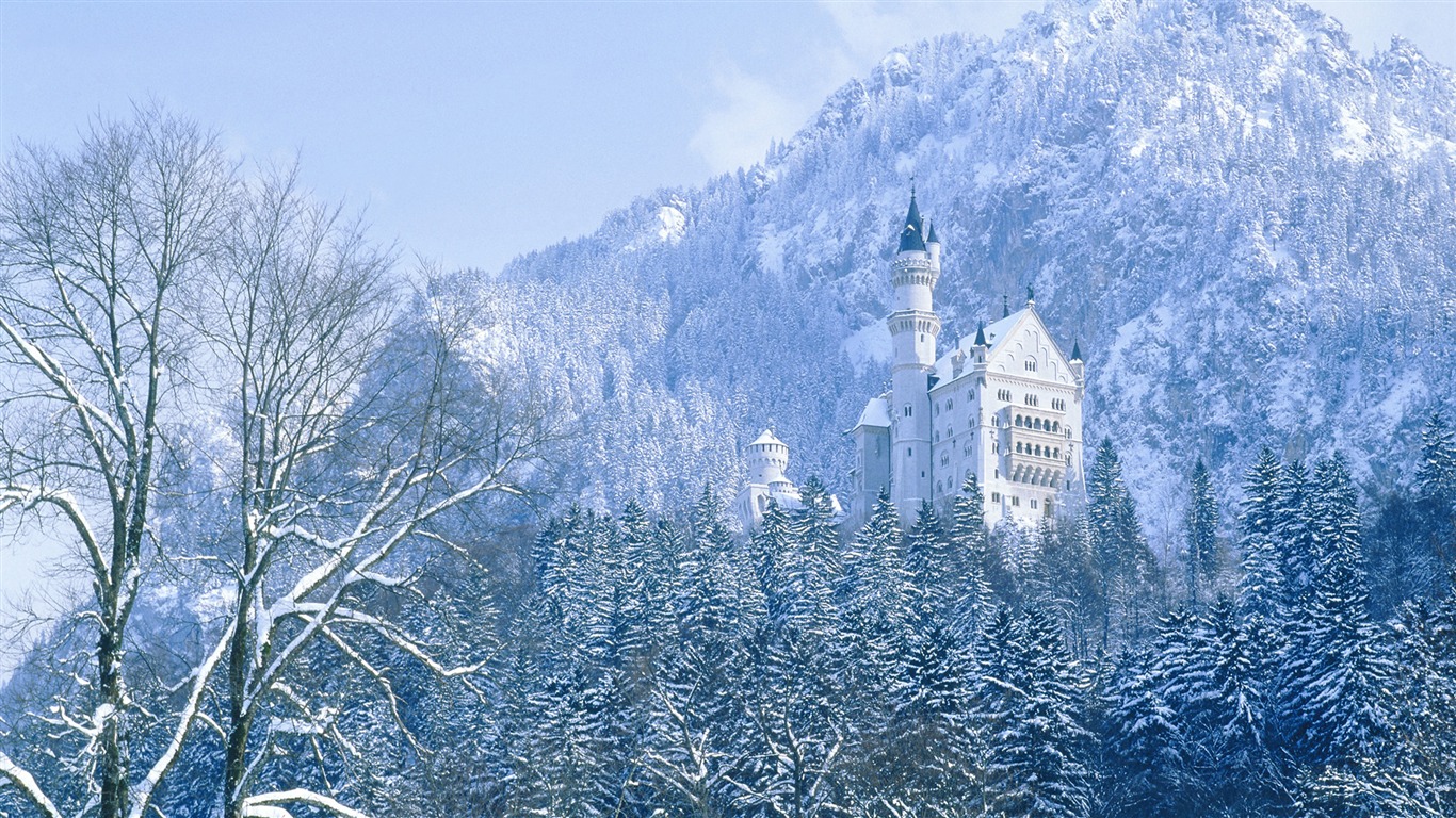 寬屏雪景 壁紙(三) #2 - 1366x768