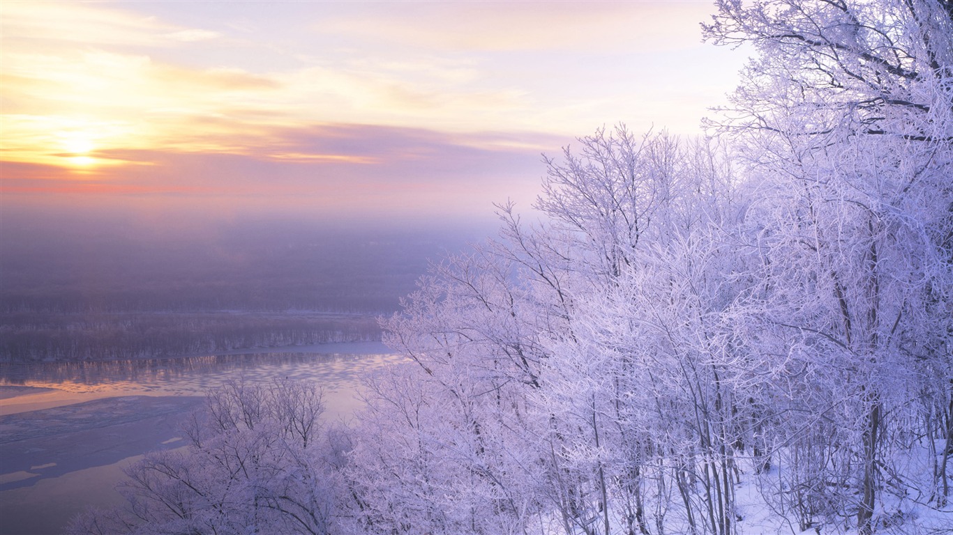 寬屏雪景 壁紙(三) #12 - 1366x768