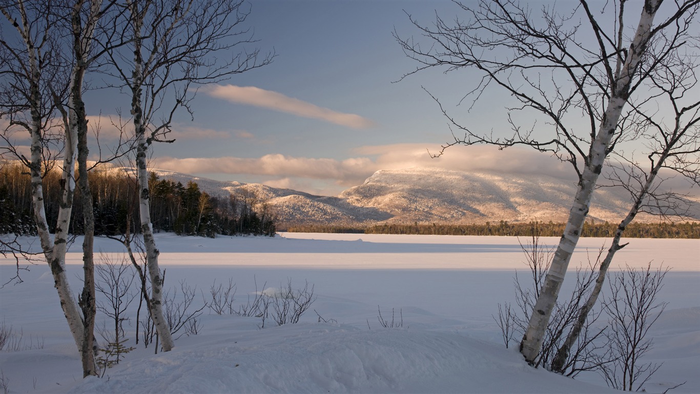 Fond d'écran panoramique de neige (4) #3 - 1366x768