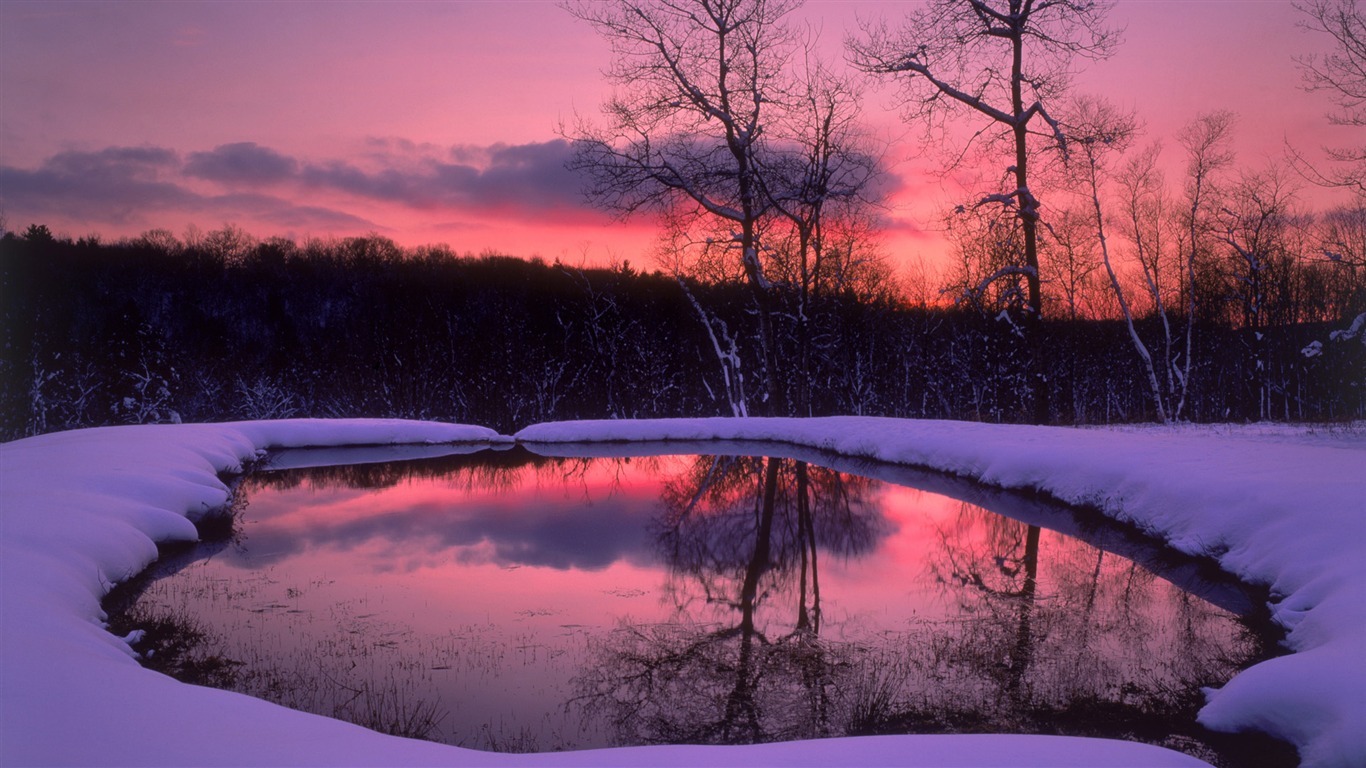 寬屏雪景 壁紙(四) #11 - 1366x768
