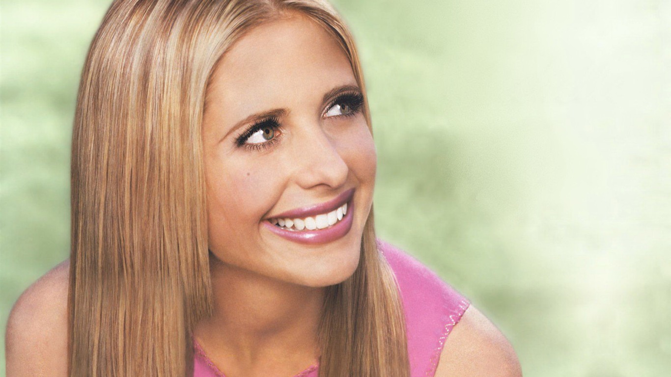 Sarah Michelle Gellar krásnou tapetu (1) #4 - 1366x768