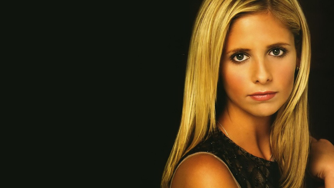 Sarah Michelle Gellar krásnou tapetu (1) #14 - 1366x768