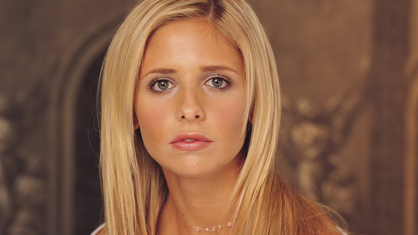 Sarah Michelle Gellar 莎拉·米歇尔·盖拉 美女壁纸(一)35 - 1366x768