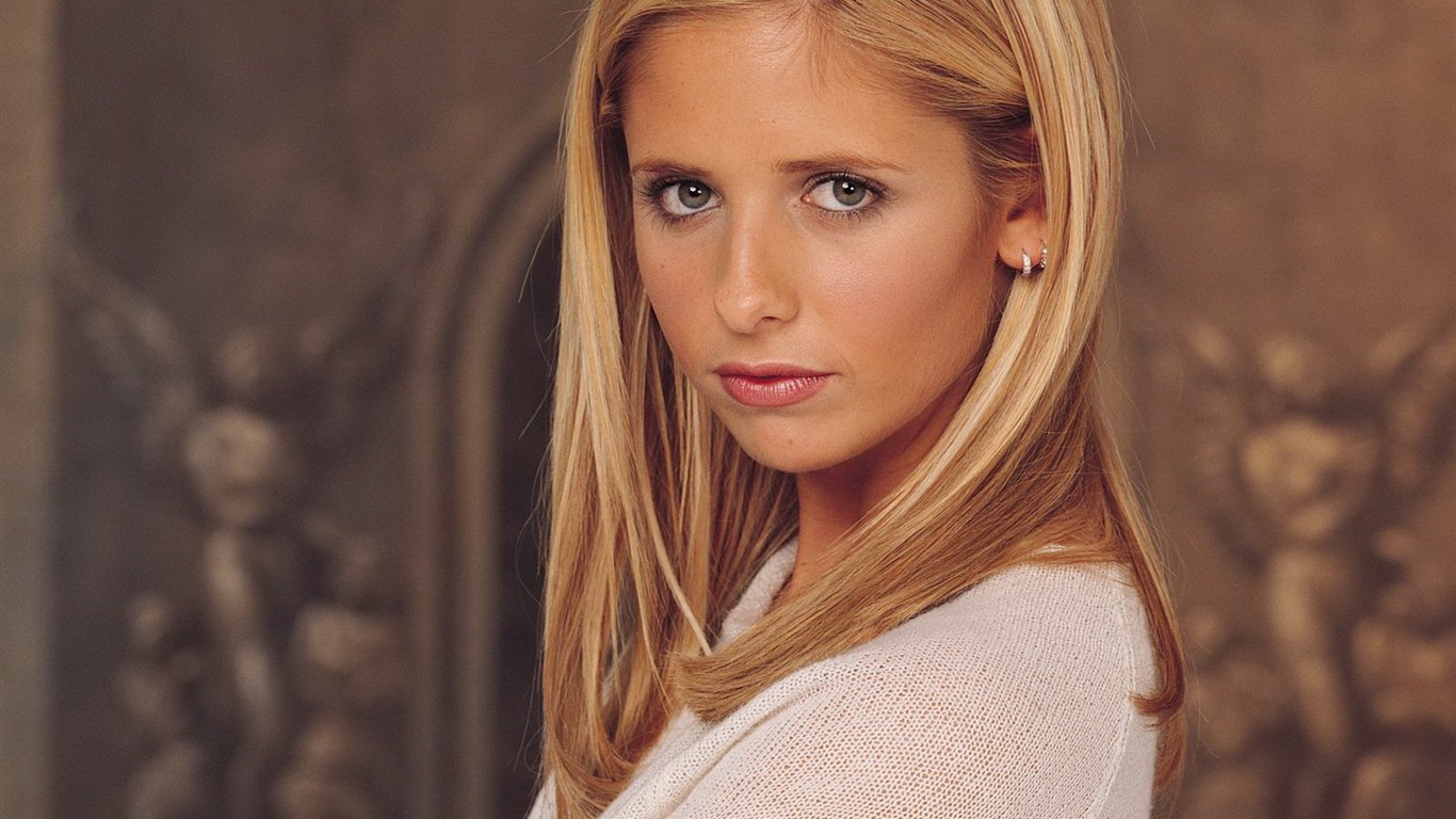 Sarah Michelle Gellar krásnou tapetu (1) #40 - 1366x768