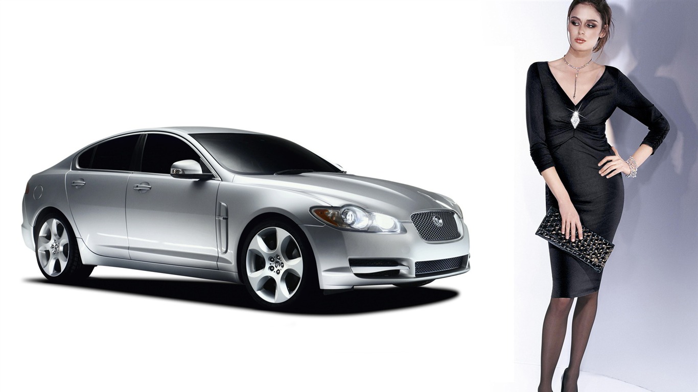 Cars and Girls wallpapers (1) #9 - 1366x768