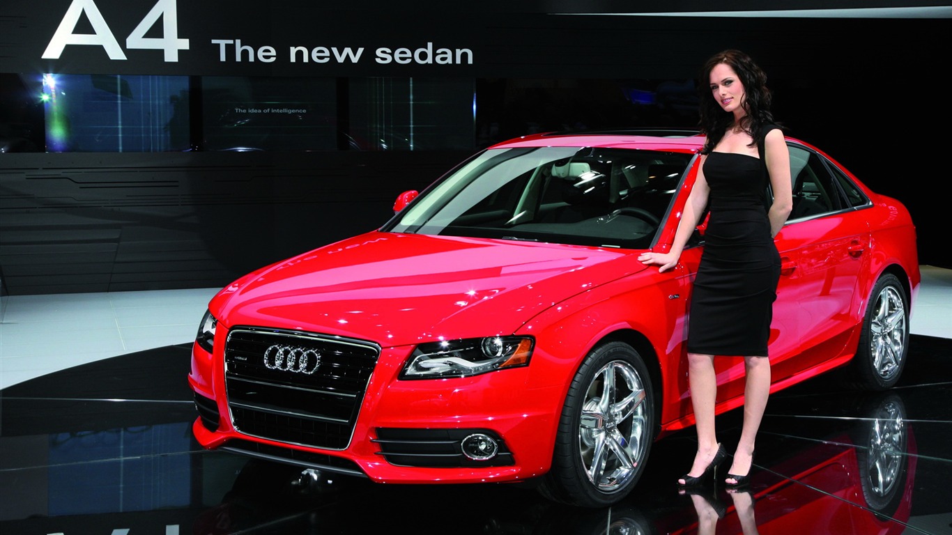 Cars and Girls wallpapers (2) #4 - 1366x768