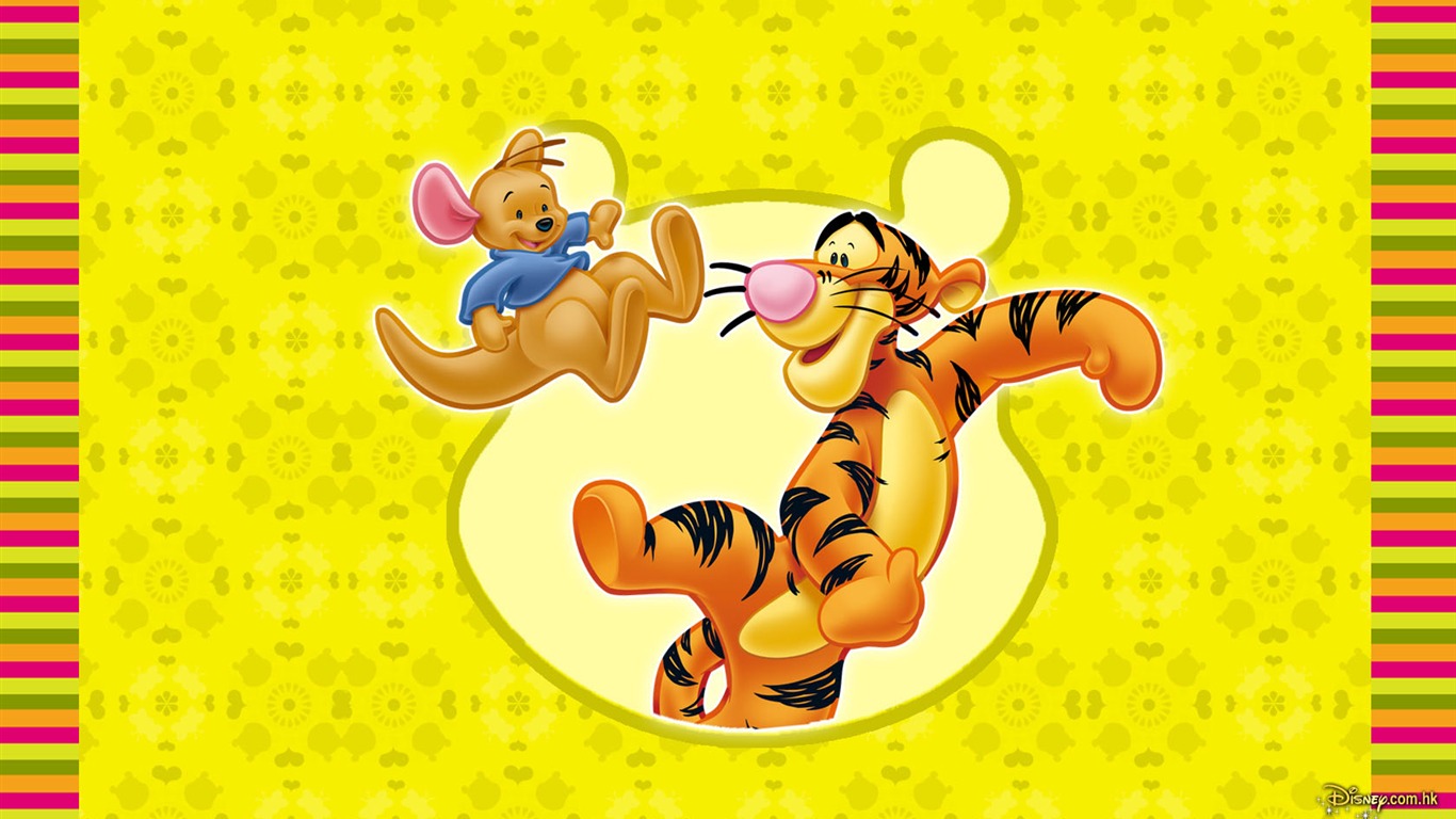 Walt Disney de dibujos animados de Winnie the Pooh fondo de pantalla (1) #4 - 1366x768