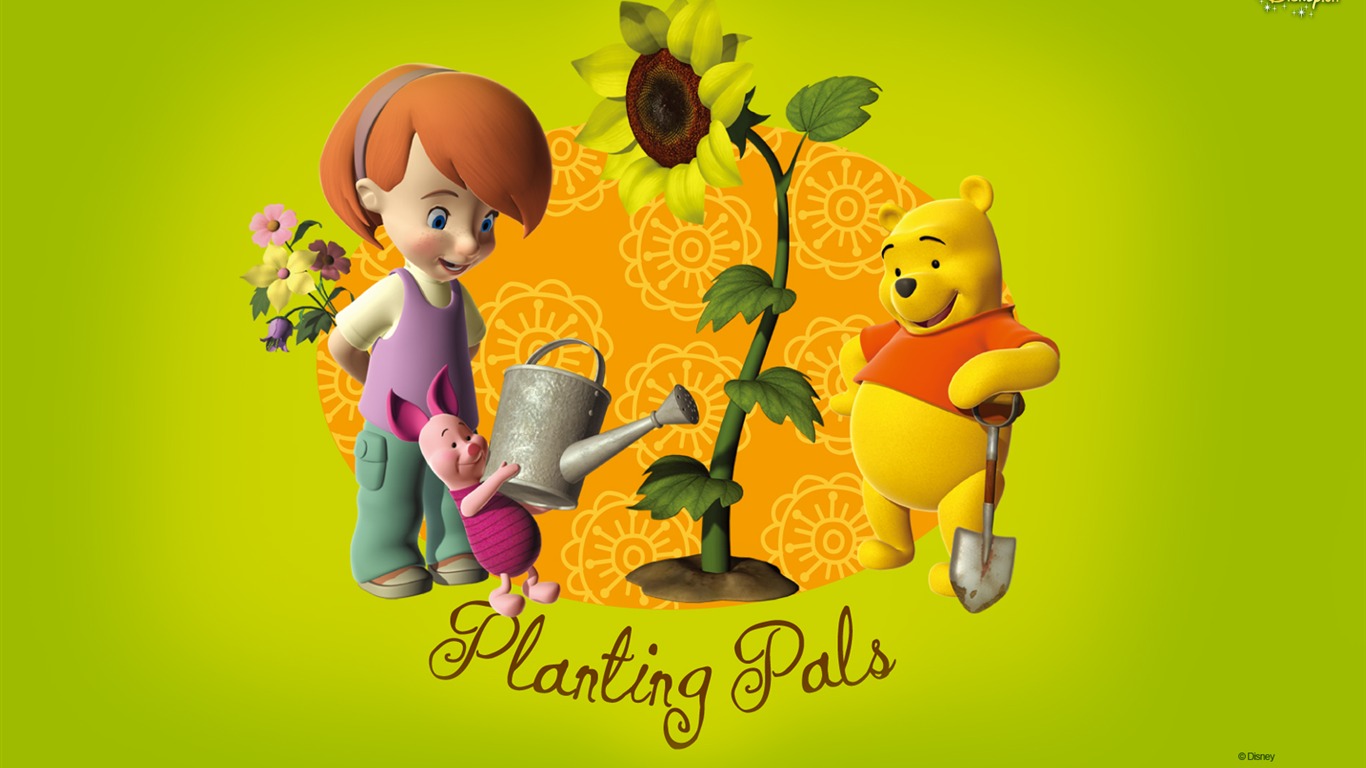 Walt Disney de dibujos animados de Winnie the Pooh fondo de pantalla (1) #13 - 1366x768