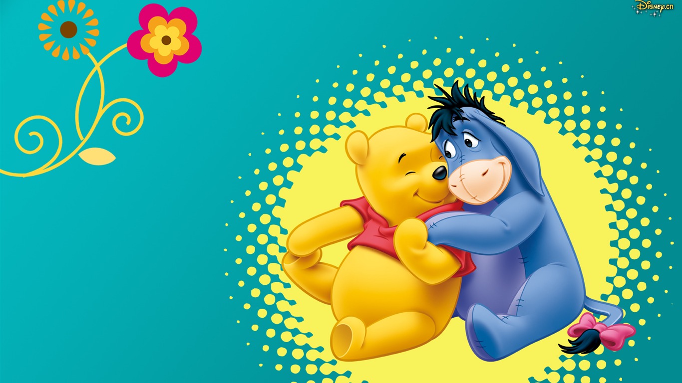 Walt Disney karikatury Medvídek Pú tapety (2) #13 - 1366x768