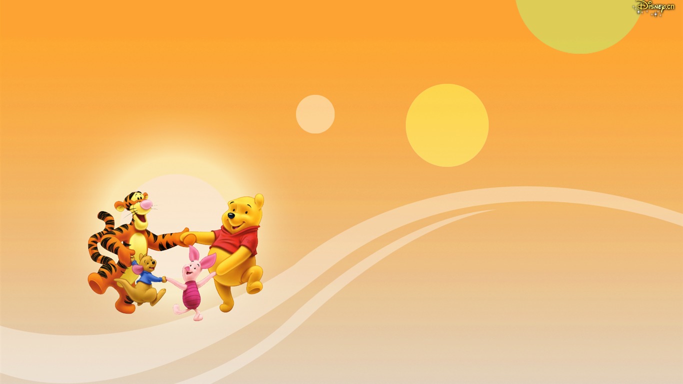 Walt Disney karikatury Medvídek Pú tapety (2) #17 - 1366x768