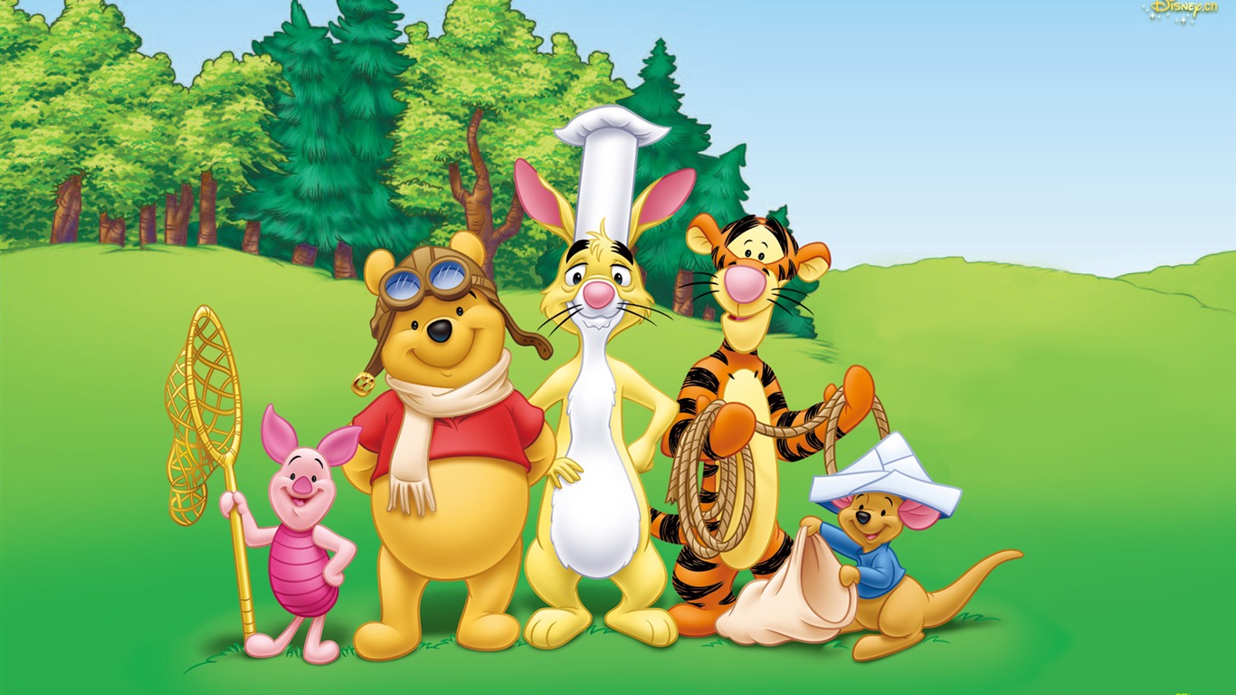 Walt Disney karikatury Medvídek Pú tapety (2) #19 - 1366x768