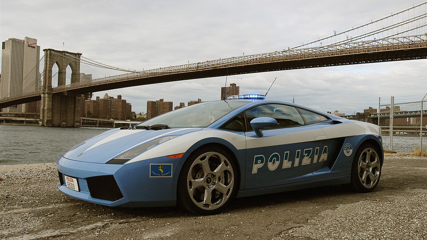 Policejní Lamborghini Gallardo - 2005 HD tapetu #2 - 1366x768