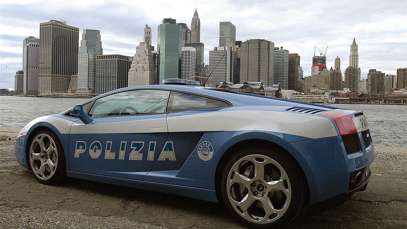Lamborghini Gallardo Police - 2005 蘭博基尼 #3 - 1366x768