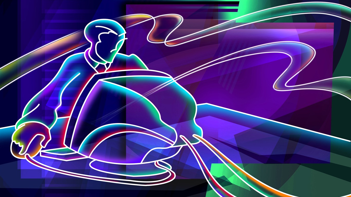 手繪線描 壁紙(五) #20 - 1366x768