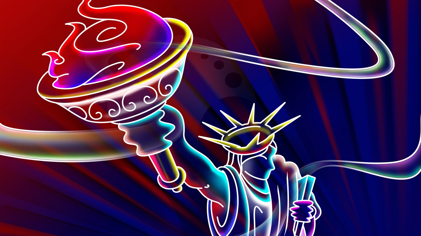 手繪線描 壁紙(七) #15 - 1366x768