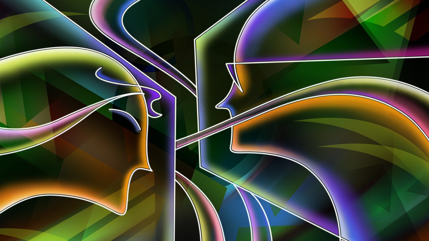 手繪線描 壁紙(八) #3 - 1366x768