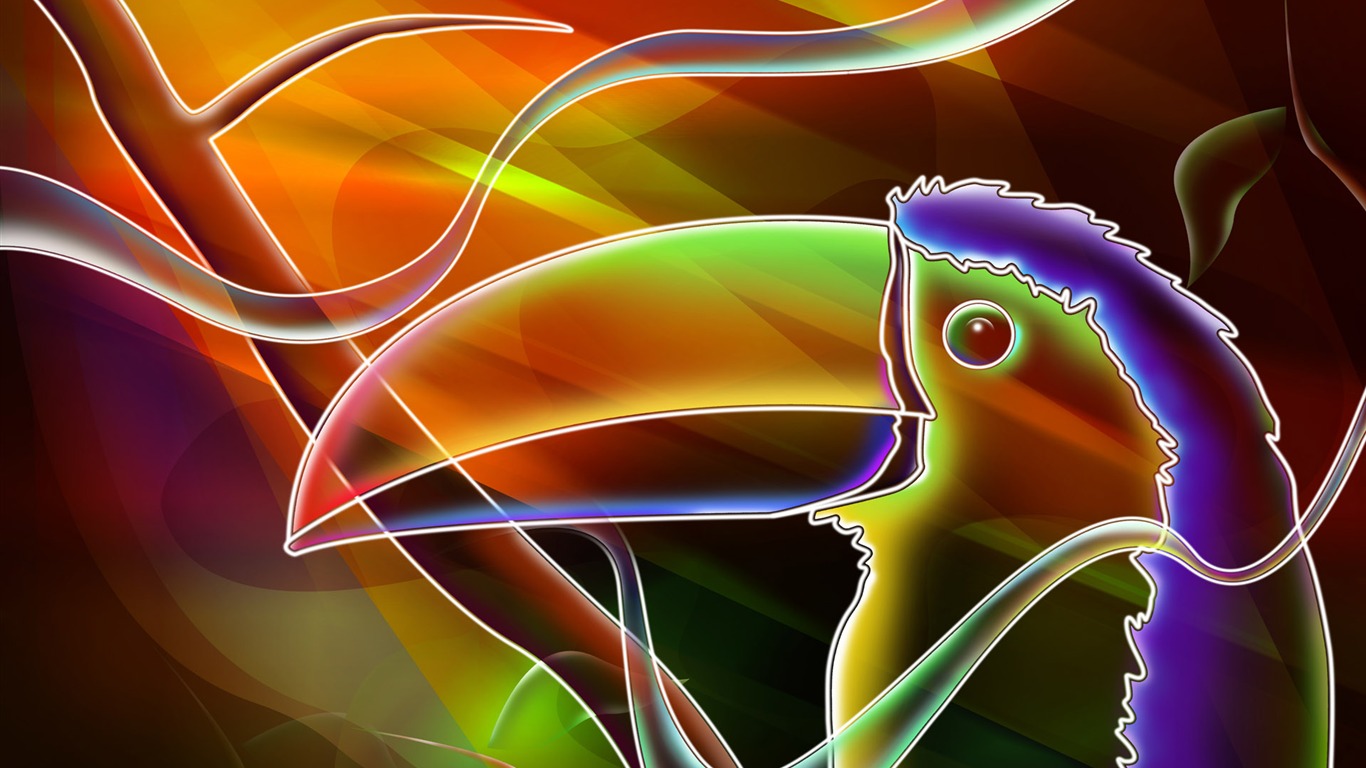 手繪線描 壁紙(八) #19 - 1366x768