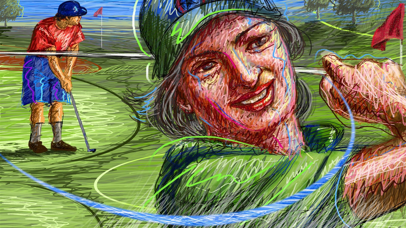 手繪寬屏生活 壁紙(一) #18 - 1366x768
