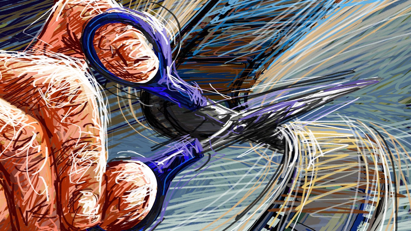 Living hand-painted wallpaper widescreen (2) #20 - 1366x768
