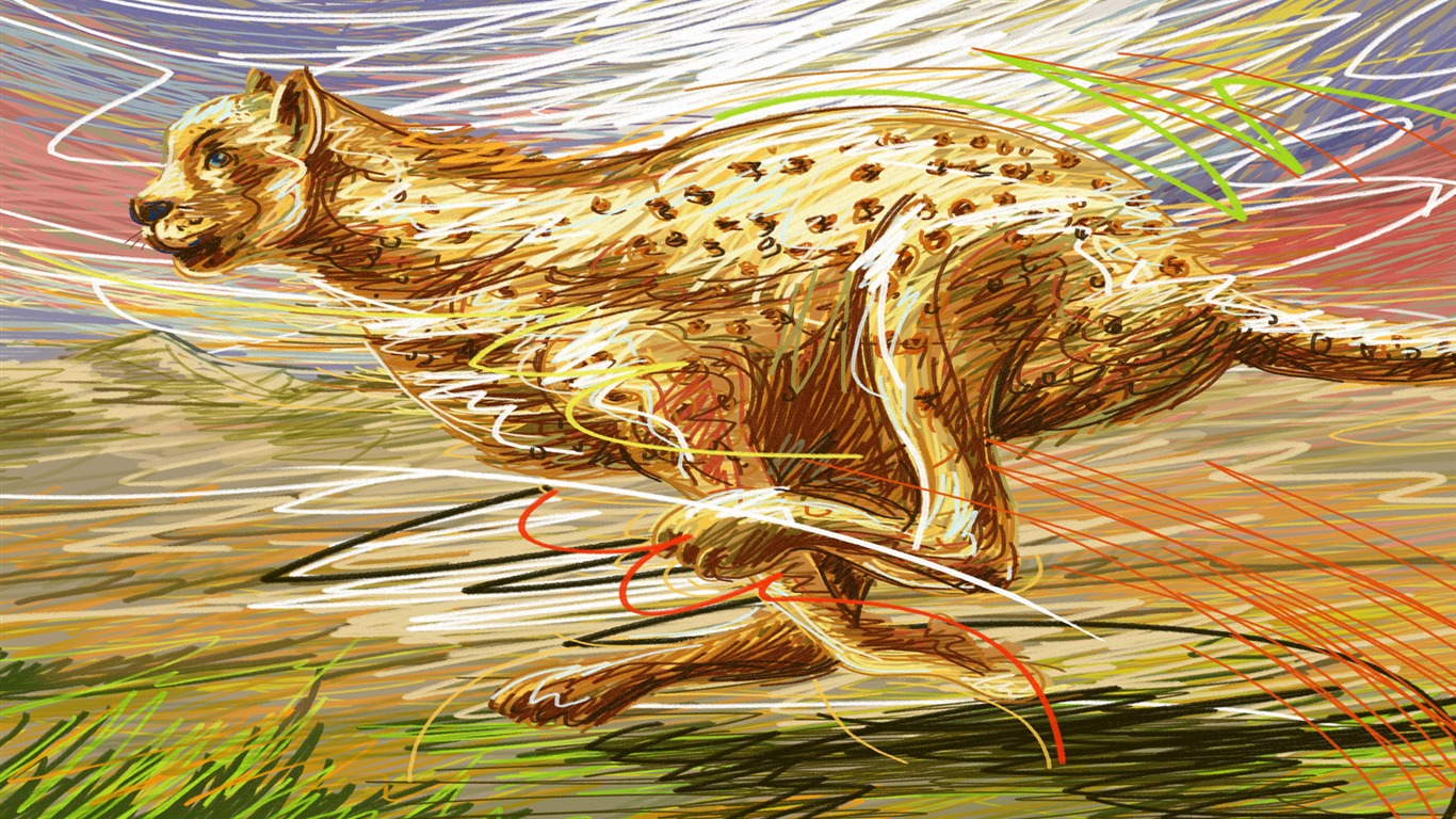 手繪寬屏生活 壁紙(三) #11 - 1366x768
