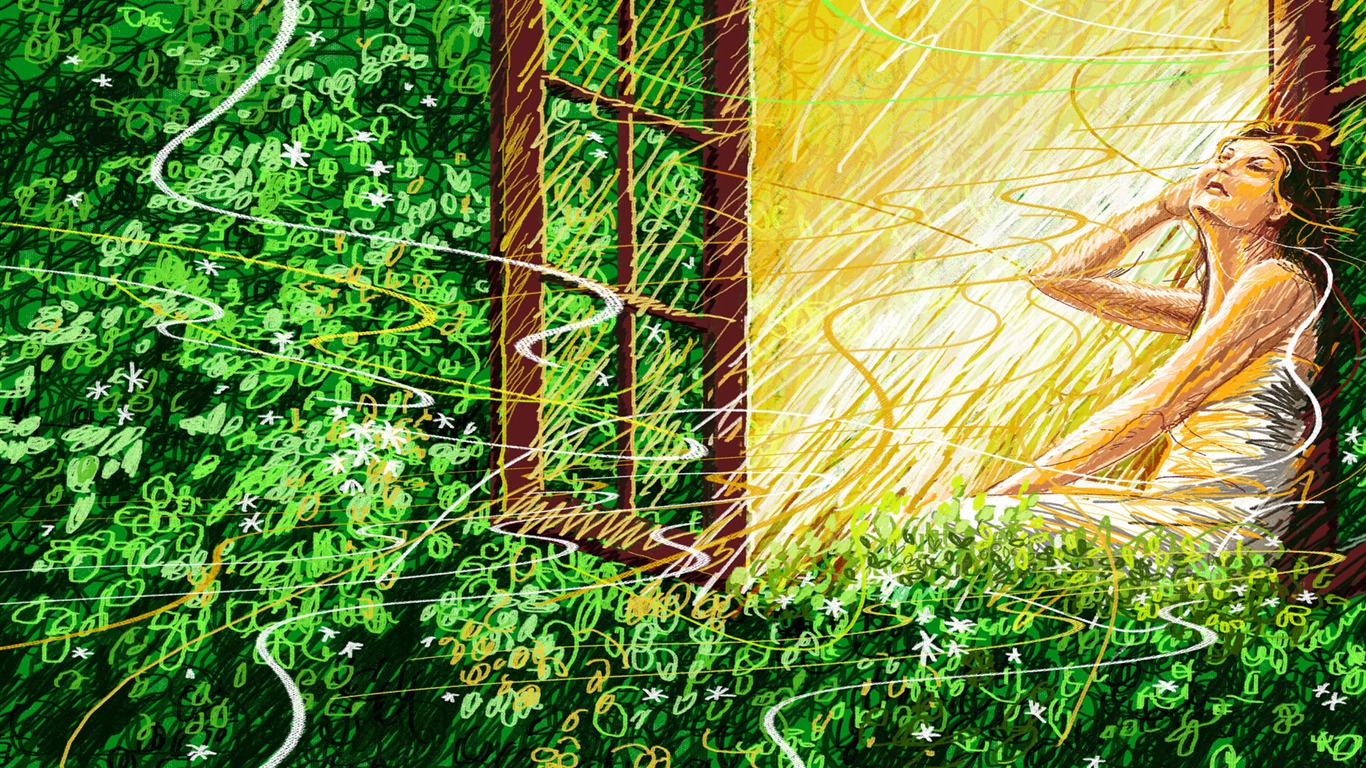 手繪寬屏生活 壁紙(三) #15 - 1366x768