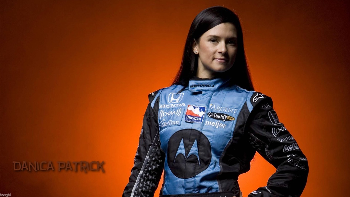 Danica Patrick krásnou tapetu #6 - 1366x768
