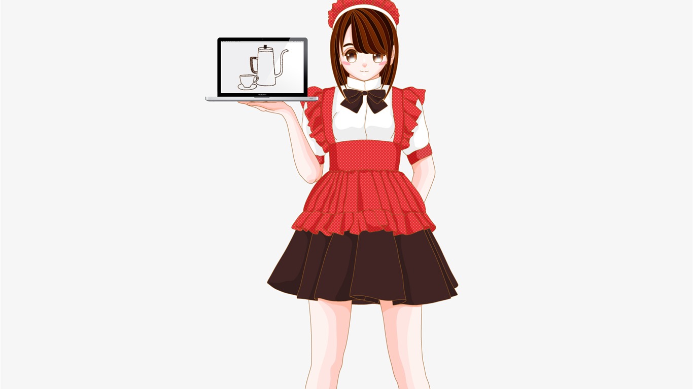 MAC女孩 壁紙(四) #6 - 1366x768