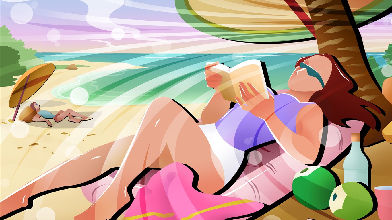 手繪寬屏生活 壁紙(七) #12 - 1366x768