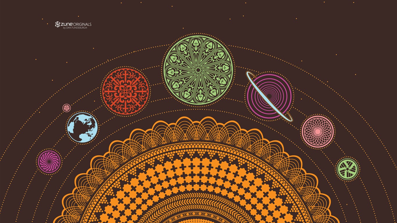 ZUNE Cartoon tapety #3 - 1366x768